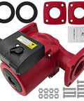 Boss Level 1 2 Hp Circulation Pump Ups26 150Sf With Plug And Play Hookup For Grundfos 95906632 Units showing pump, gaskets, bolts, and manual.
