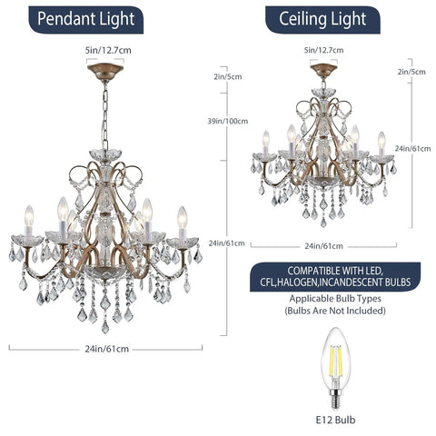 Chic Modern Chrome Crystal Pendant Chandelier For Dining Room And Living Areas With Sparkling Diamond Orbs, Large 23 Inch Diameter