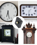 Quartz Clock Movement Replacement Kit for Battery Powered DIY Clock Repairs with various clock designs, 5.6x5.6x1.6 cm.