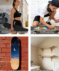 Blank Skateboard Decks 31 By 8 Inch Four Pack 7 Layer Maple Double Tail Boards For Art Painting Wall Decor Street Skate