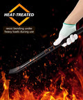 Heavy Duty Alignment Pry Bar Seven Eighths Inch By 30 Inch Sleever Bar for aligning, prying, chiseling shown with heat treatment