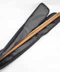 Utility Martial Arts Stick Bag For Shinai And Bokken 51 Inch Case with shinais inside, open with visible interior and zipper.