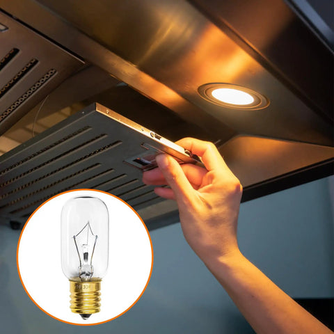 Over The Range Microwave Light Bulb Dimmable 125V 30W E17 Base Super Easy Install Fits LG Frigidaire Kenmore Whirlpool GE