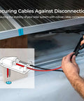 Installation of Solar Double Cable Entry Gland For RVs Boats Campers Cabins And Mobile Setups Easy Install With Self Tapping Screws
