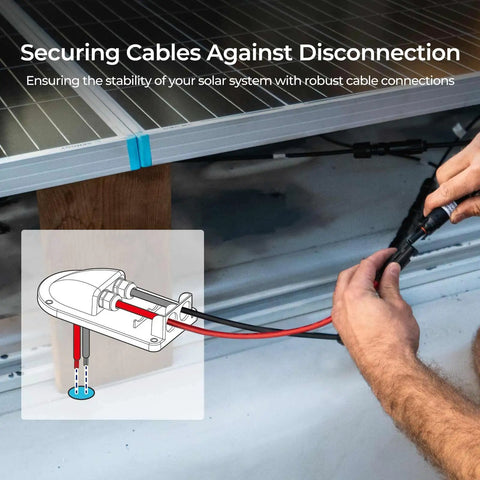 Installation of Solar Double Cable Entry Gland For RVs Boats Campers Cabins And Mobile Setups Easy Install With Self Tapping Screws
