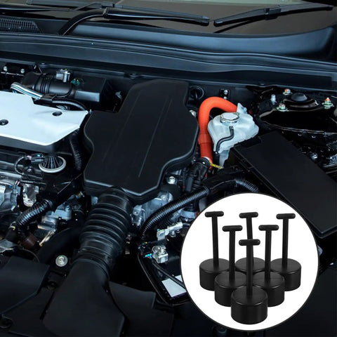 6 Piece Plastic T Handle Socket Wrench Set For Lamp Holder Ring Removal And Light Fixture Repair Tough As Nails Durable Design in engine compartment.