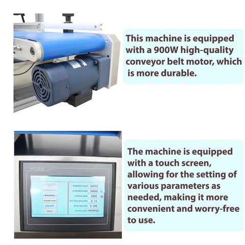 Straight Up Real Deal Fully Automatic Labeling Machine For Flat Surfaces With Touch Screen Control and Smart Auto Correction 900W motor