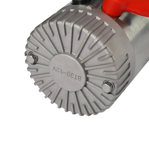 Get This Bad Boy 3KW Hydraulic Pump With A Massive Steel Tank For Your Dump Trailer, Car Lift Or Snow Plow. Close-up of pump motor base.