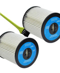 7 Inch Central Vacuum Filter Replacement Cartridge Fits CV2000 CV2200 CV2600 And Vacuflo FC300 FC520 FC530 FC550 FC610 with brush