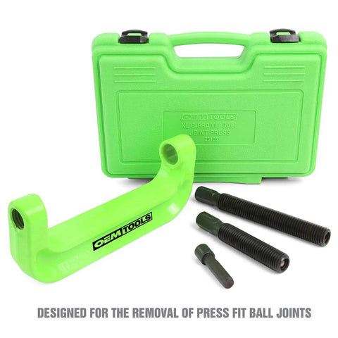 XL C Frame Ball Joint Press Kit For Trucks with green case and steel components visible for heavy-duty suspension work