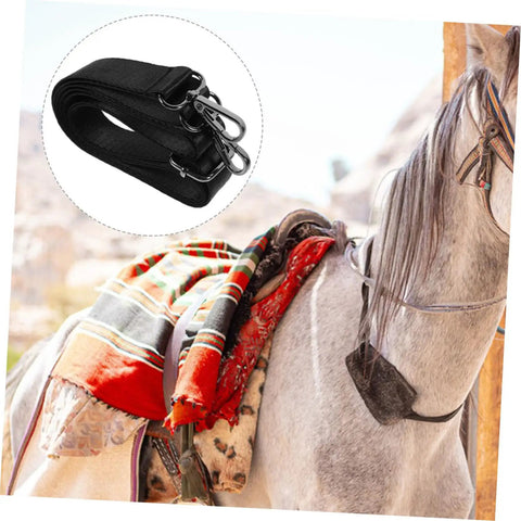 Two Pack Horse Blanket Leg Straps With Elastic Fit And Durable Metal Buckles for Riding and Training on horse