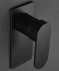 Wall Mount Manual Shower Valve Kit With Ceramic Cartridge Single Lever Shower Mixer Pressure Balance Rough In Valve Body Matte Black Trim