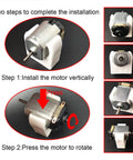 Installation steps for 18 Piece DC Motors Kit For STEM DIY Toy, Mini Electric Hobby Motors 24000 RPM At 3V with AA battery holder.