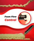 Close-up of Expanding Foam Gun Kit With Two Metal Dispensing Guns And Nine Extenders For Caulking Filling And Sealing Homes