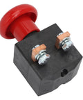 Must Have Emergency Push Button Switch For Electric Stackers And Forklift Pallets With Fast Power Cutoff Latching design visible in image.
