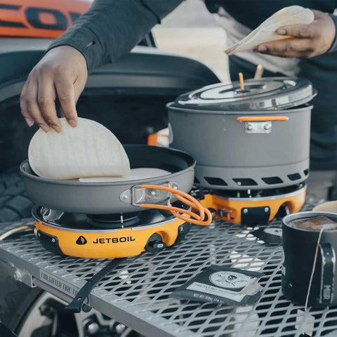 Genesis Basecamp Camping And Overlanding Stove Cooking System With Included Cookware Orange Portable Dual Burner Camp Stove