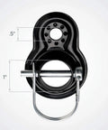 Universal Flat Bike Trailer Coupler For A Wide Range Of Bicycle Sizes And Models Easy Hookup For Cargo And Child Trailers Fits Most Standard Hitches Durable Black
