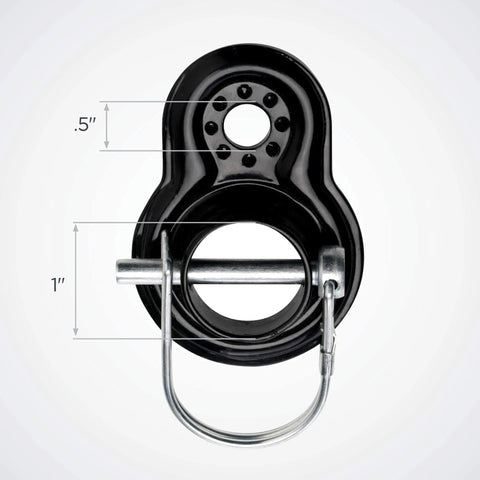 Universal Flat Bike Trailer Coupler For A Wide Range Of Bicycle Sizes And Models Easy Hookup For Cargo And Child Trailers Fits Most Standard Hitches Durable Black