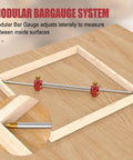 Modular bar gauge system adjusts for precise inside measurements in woodworking. Nail Every Measure With This Straight Up 3 In 1 Modular Bar Gauge For Woodworking Clamping Positioning And Circle Drawing Inside Or Outside Corners Getting It Done Right Today.