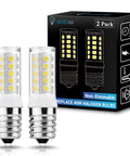 Under Hood LED Bulbs For Microwave And Kitchen Appliances, 4W E17 6000K Daylight White, 40W Equivalent, Non Dimmable, 2 Pack