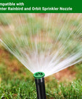 10 Pack Variable Arc Sprinkler Nozzles for 360 Degree Pop Up Sprinklers Replacement Adjustable Spray Heads in garden use