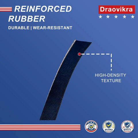 Reinforced rubber belt texture for Two Pack V Belt Set For Air Compressors Replacement PJ373 Fits Husky H1504ST And A700062