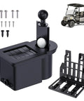 Heavy Duty Golf Cart Ball Washer And Club Head Cleaner Kit Rear Mount with rinse bucket and golf ball for Club Car