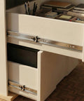 Drawer with Heavy Duty Ball Bearing Side Mount Drawer Slides in Steel with Perma Brite Zinc Finish