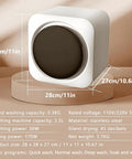 Slick Portable Washer And Dryer Combo Mini Compact Laundry Machine With LCD Control Panel dimensions 28x28x27cm for delicate fabrics