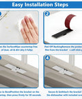 Installation steps for Granite Countertop Dishwasher Mounting Kit Two Sets With Granite Grabbers And Screws For Under Counter Install