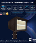 Top Shelf Outdoor LED Flood Lights 200W To 300W Adjustable Wattage with 10KV surge protection and adjustable color options.