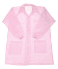 Skip The Zap When You Rock This Pink Esd Lab Coat Unisex Anti Static Work Jacket With Conductive Fiber For Electronics Assembly. 3XL size with elastic cuffs.