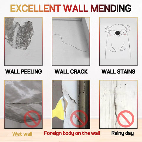 Drywall Patch Repair Kit With Scraper, Spackle Paste For Quick And Easy Hole Fix On Walls, Plaster Dents And Wood Scratches, Home DIY Wall Repair Tool To Restore Pristine Surfaces Fast