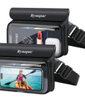 Go-To IPX8 Waterproof Fanny Pack For Women Up To 8.5 Inches Floating Phone Pouch with accessories visible in pocket