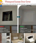 Slick White Aluminum Drywall Access Panel 21 By 24 Inch Flush Mount Crawl Space Door For Plumbing Electric Hvac Inspection hidden behind wall.
