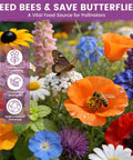 American Meadow Magic Wildflower Seed Mix Bulk Pack 25 Varieties Non GMO Perennial and Annual Native Seeds for Texas California and Florida Attract Hummingbirds Butterflies and Beautiful Cut Flowers