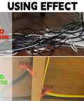 Top Rated Heavy Duty Cable Stackers For Organizing Coaxial Data And Power Cables durable plastic clips used to tidy messy cords.