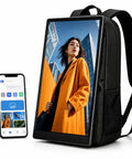 Step Up Your Promo Grind With This 21.5 Inch Lcd Touchscreen Ad Backpack Running Android Eleven featuring a vibrant screen and a sleek design.