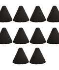 Electronic Drum Piezo Trigger Foam Cone For DIY Vibe Kit, 1.38 x 1.46 Inch Cone, Black, Pack Of 10 displayed on white background