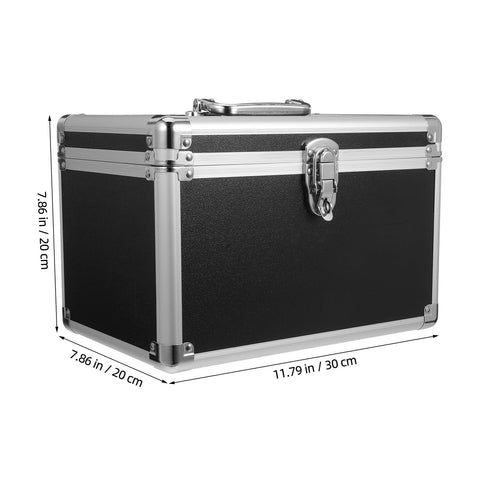 Handheld Aluminum Tool Box With Lightweight, Impact-Resistant Build, Portable Metal Storage Case With Easy Carry Handle