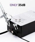 Ambition Series GTS-06 Airbrush Kit With Compact Air Compressor And Adjustable Air Control for precise detailing, quiet operation