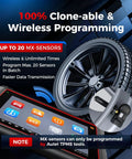 Programmable TPMS Sensor MX 315/433MHz For Cars And Light Trucks, Universal Coverage, Easy Setup, Cost-Effective Tire Pressure Monitoring Sensor For Shops And DIYers, 99 Percent Vehicle Compatibility, wireless programming with Autel TPMS tool
