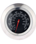 Three Inch Face 1000F BBQ Thermometer Temperature Gauge For Charcoal Grill And Smoker Stainless Steel Dial Readout