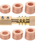 Copper Crush Gasket Washers Kit For Automotive And Sheet Metal Repairs 200 Pcs Flat Sealing Washers Portable Design For Quick Repair