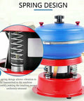 Heavy Duty 3.5L Vibratory Tumbler Polisher Straight Up Beast Mode Benchtop Finishing Machine showcasing spring design for vibration transmission.