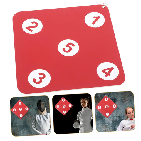 Durable Double Sided Rubber Fencing Target For Indoor And Outdoor Practice Quick Setup Practice Tool with numbered design