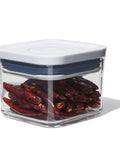 0.4L Airtight Herb Storage Container For Spices And Pantry Staples, Stackable No Fuss Space Saving Design Keeps Dried Herbs Fresh, Clear Lid For Easy Visibility.