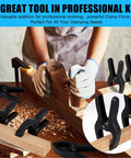 3.5 Inch Small Spring Clamps 30 Pack Plastic Mini Clips Heavy Duty For Crafts Woodworking Backdrops Photography Studios