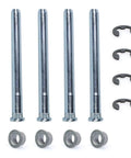 Door Hinge Pin And Bushing Repair Kit For Chevy GMC Fullsize Trucks And SUVs 1988 2002 C1500 C2500 K1500 K2500 K3500 Suburban Tahoe Jimmy Yukon 4 Pins 2 Doors Heavy Duty Galvanized Steel, 4 pins, 4 clips, 4 bushings