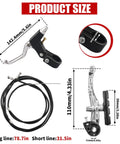 Product dimensions of Complete Bike Brakes Set With Inner And Outer Calipers Cables And Levers Front And Rear MTB Universal Brake Kit